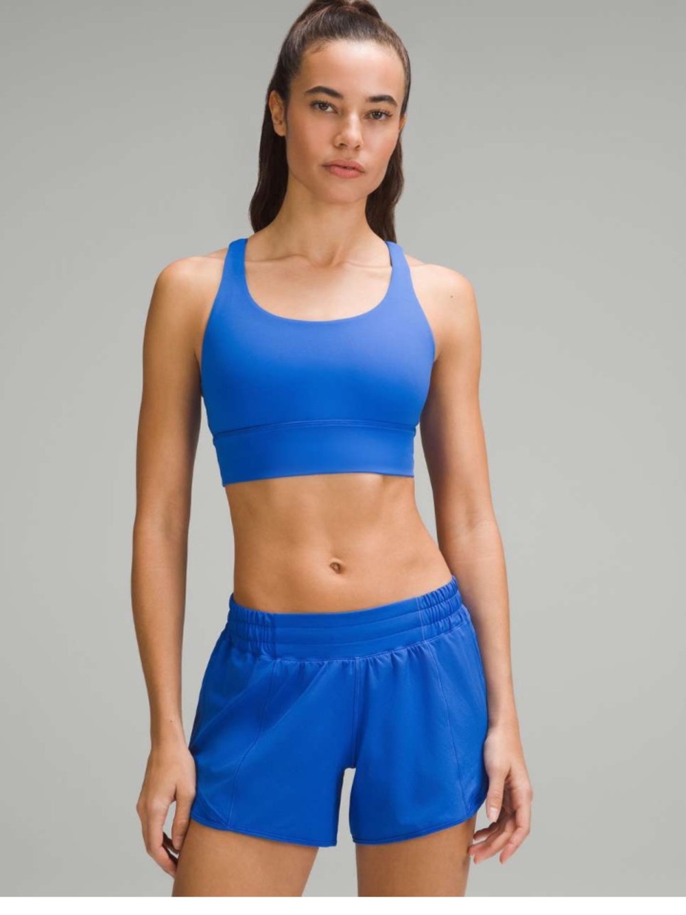 Lululemon Energy Longline Bra *Medium Support, B–D Cups Blazer Blue Tone size 8